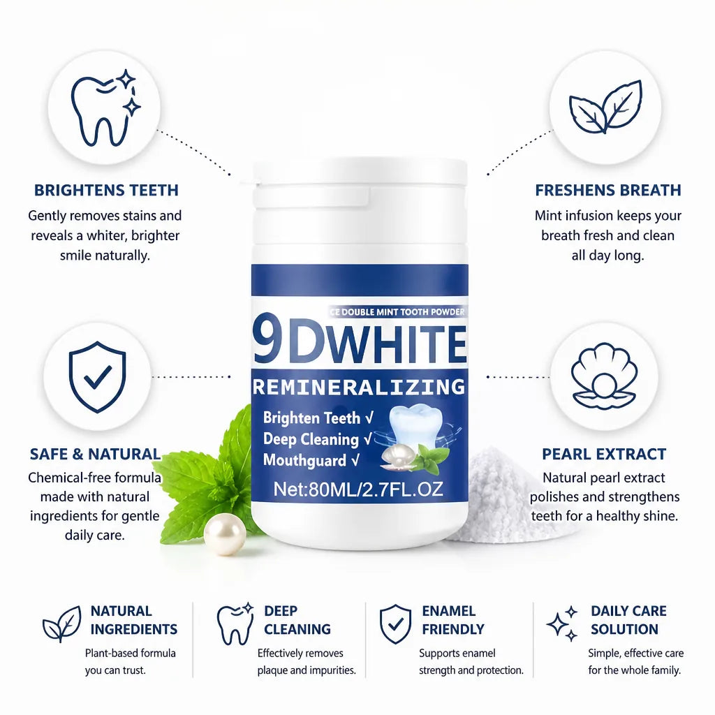 Tooth Powder Brightening Mint & Pearl Extract