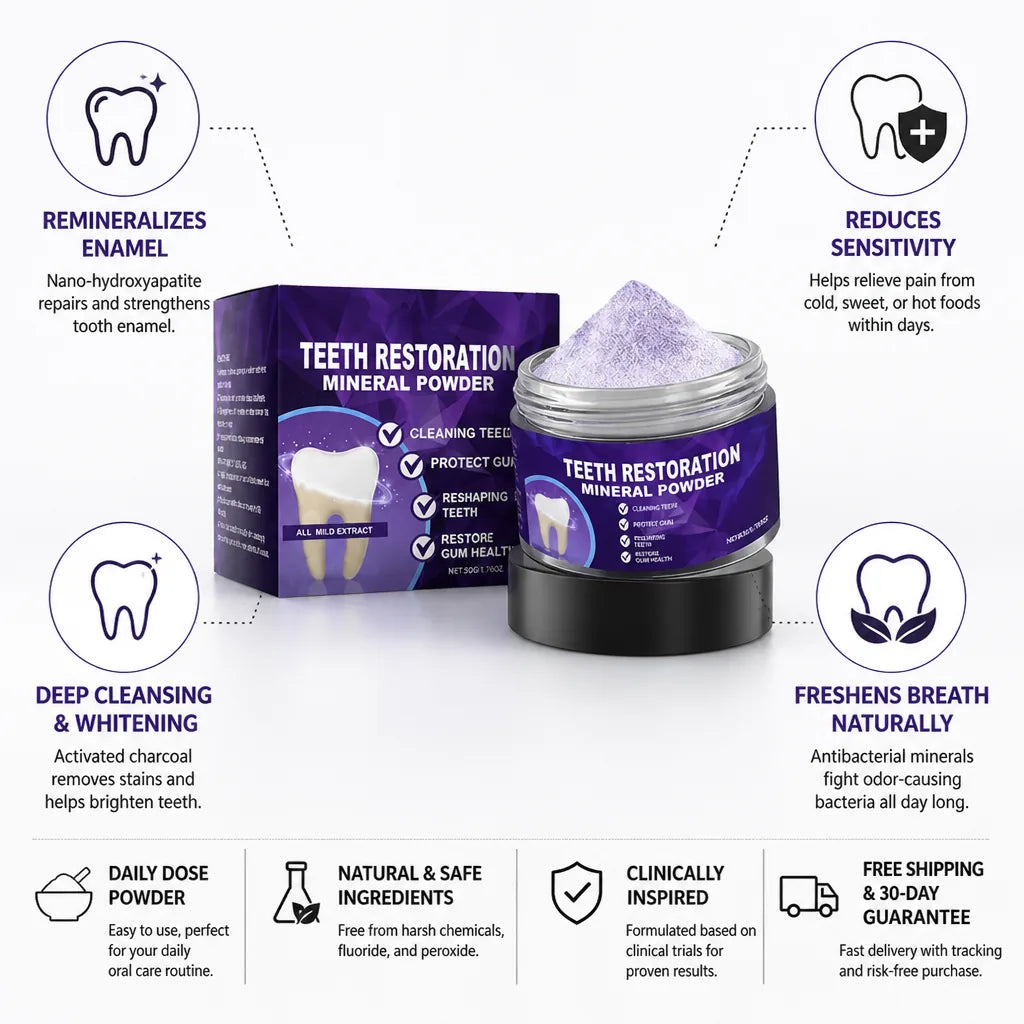 Tooth Powder Remineralizing Nano Hydroxyapatite & Activated Charcoal