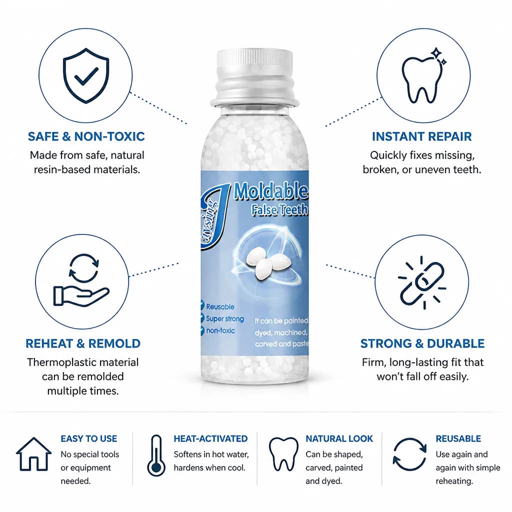 Tooth Repair Kit Heat-Activated Remoldable Putty