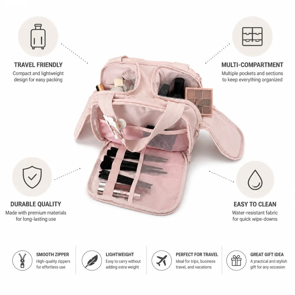 Travel Bag Compact Multi-Compartment Organizer