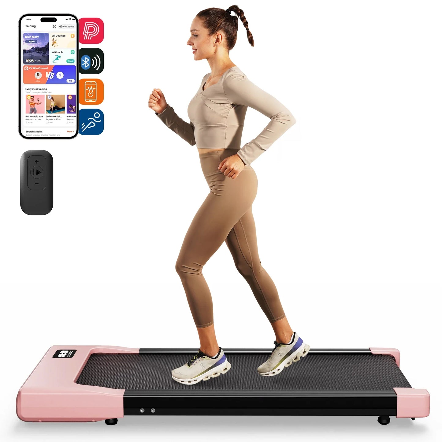 Under-Desk Walking Pad Slim 3.9-Inch Ultra-Quiet Motor