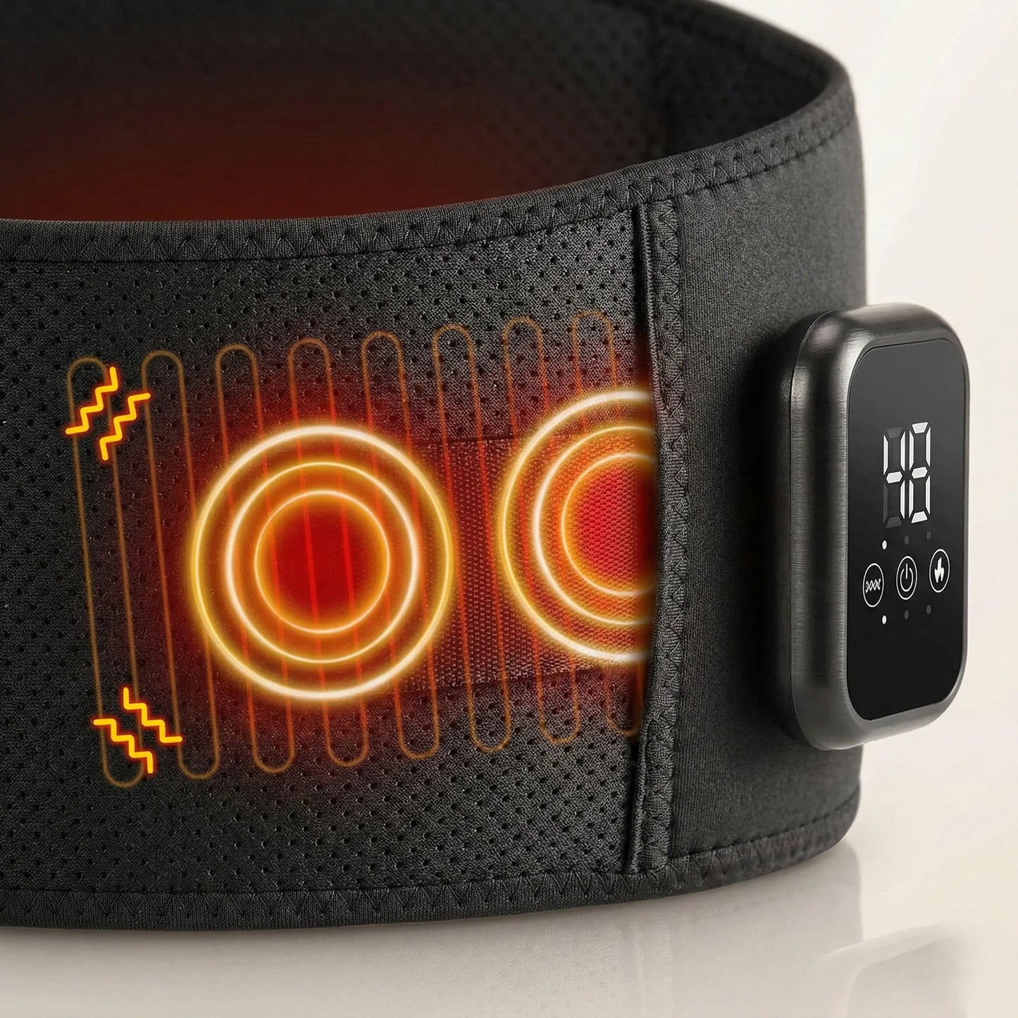 Waist Belt Massager Cordless Adjustable Heat