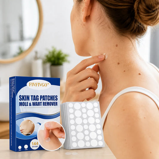 Wart & Skin Tag Patches Painless Scar-Free 144 Pack