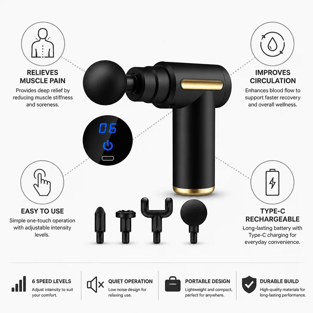Wearable Pulse Massager Pain Relief & Improved Circulation