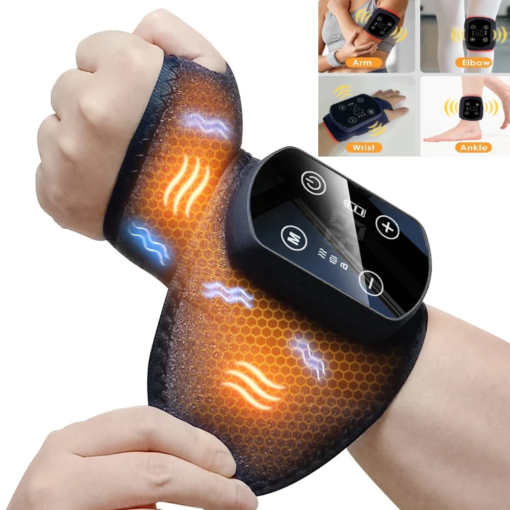 Wrist Massager Cordless Heat & Vibration Adjustable Fit