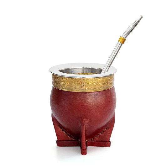 Yerba Mate Set Stainless Steel Reusable Bombilla & Brush