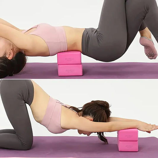 Yoga Block Set High-Density EVA Includes 1.5m Resistance Band