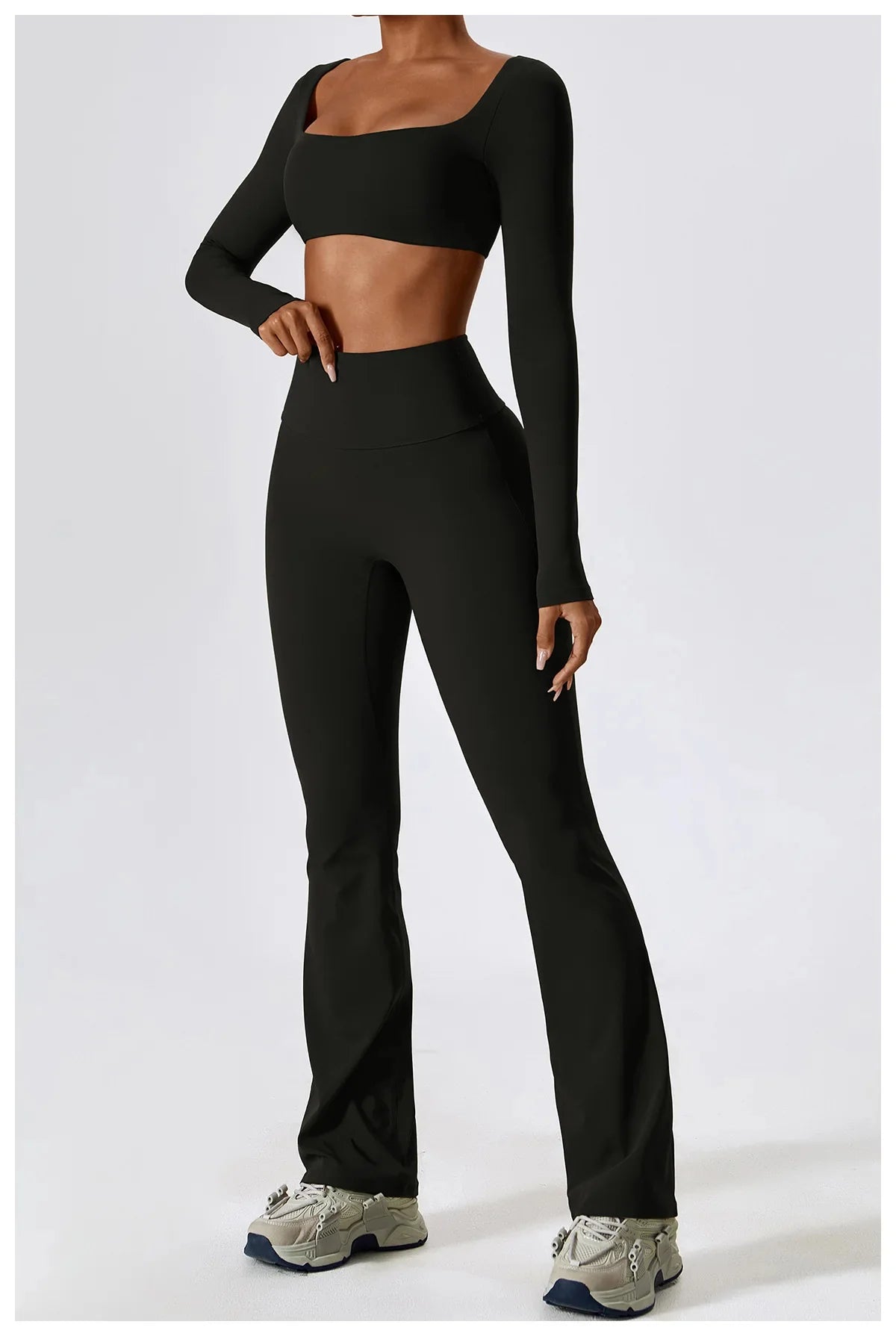 Yoga Set Seamless Breathable Compression Bra & Leggings