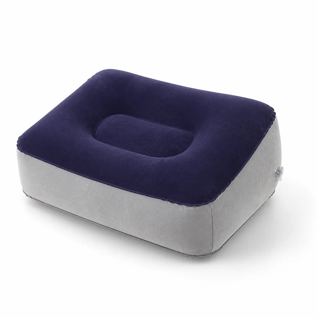 Adjustable Inflatable Footrest Pillow for Travel