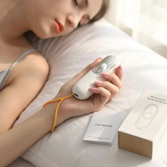 Handheld Microcurrent Sleep Aid Device (Rechargeable Battery, Portable)
