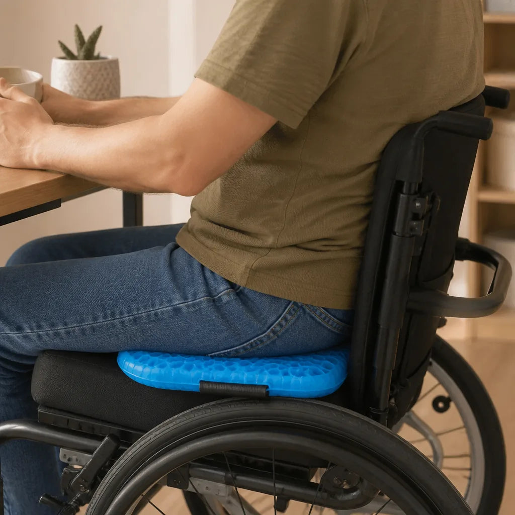 Orthopedic Breathable Honeycomb Seat Cushion (Tailbone & Lower Back Support)