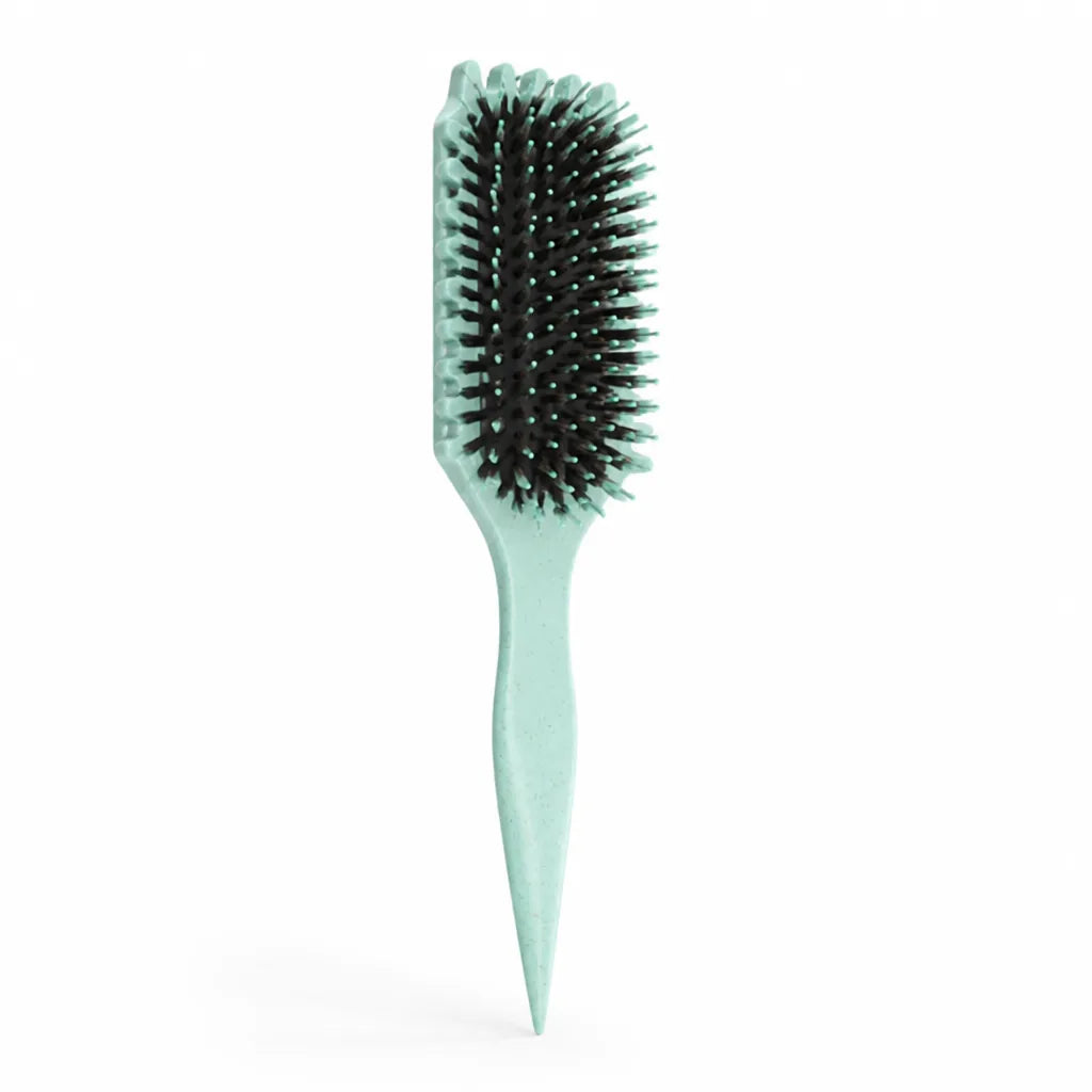 Curl Defining Hairbrush Boar Bristles Sculpting Grooves