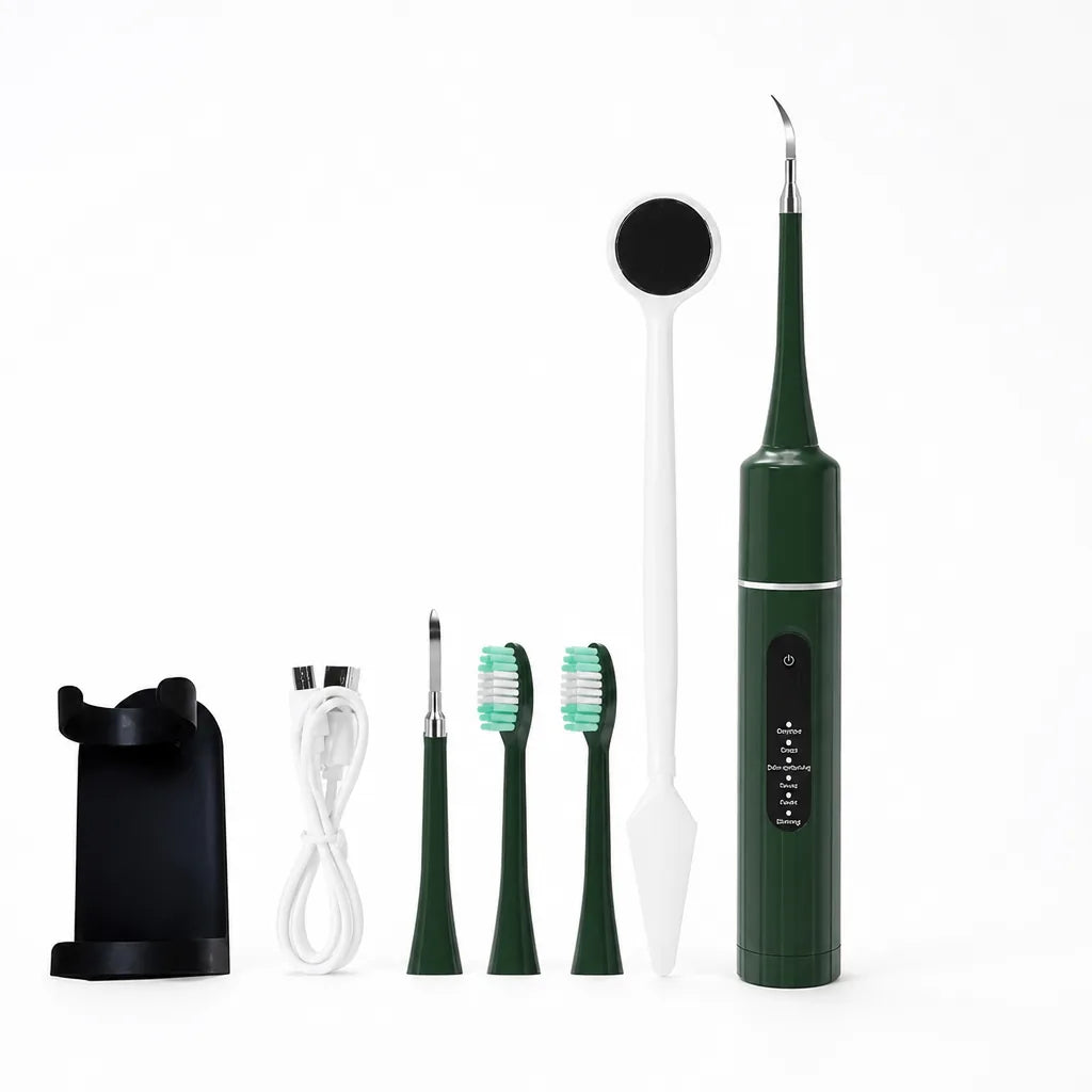 Ultrasonic Teeth Cleaner Dual-Head Brush & Scaler 40,000 Vibrations