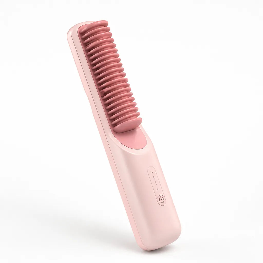 Steam Straightening Brush 3-in-1 Hydro-Infusion Anti-Scald