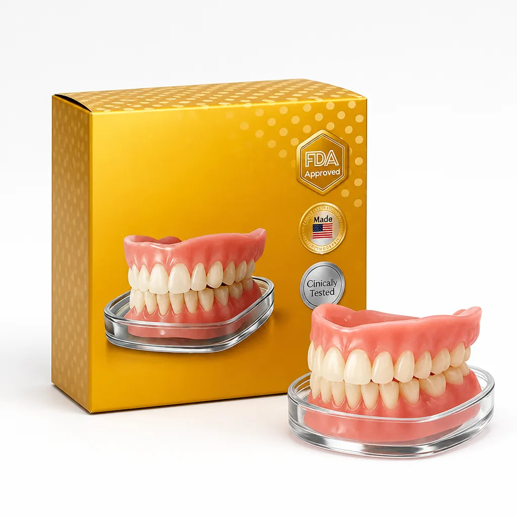 Full Dentures Suction Fit Natural-Looking & All-Day Comfort