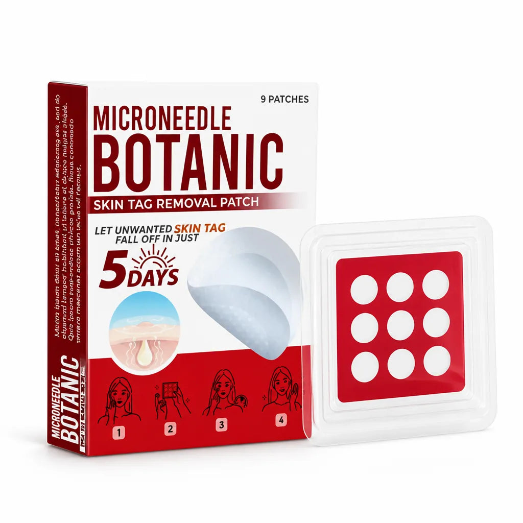 Skin Renewal Patch Plant-Based Micro-Needles Targets Tags & Moles