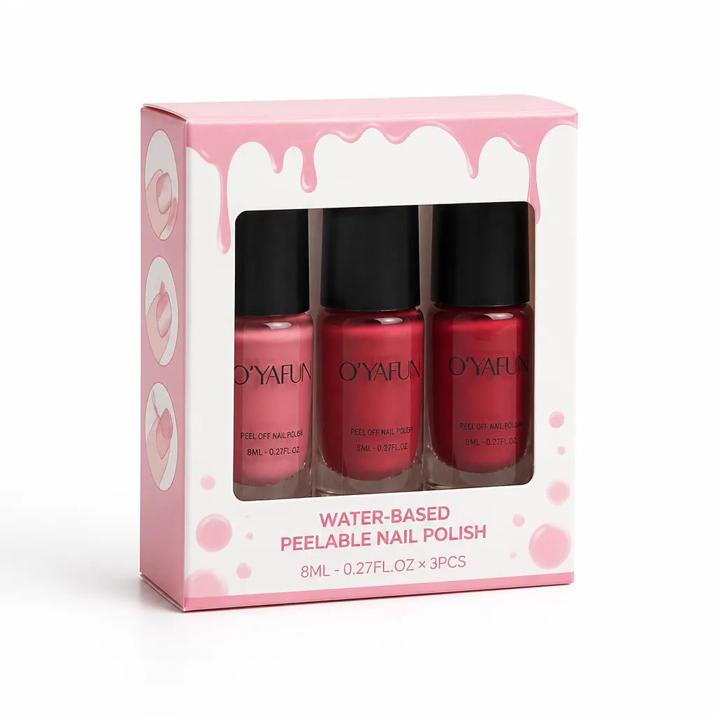 Nail Polish Peel-Off Water-Based Long-Lasting