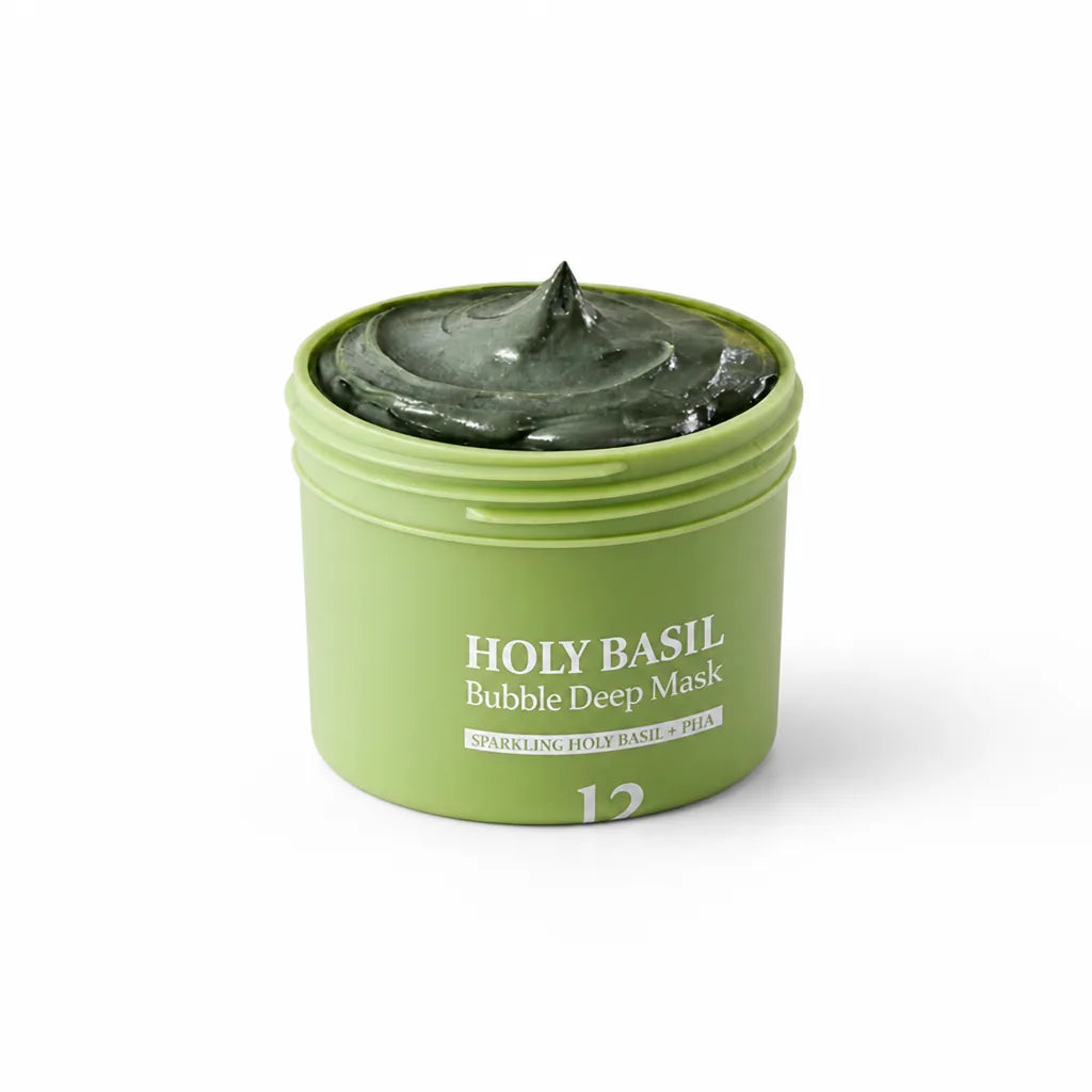 Face Mask Carbonated Bubble Detox Basil & Botanicals