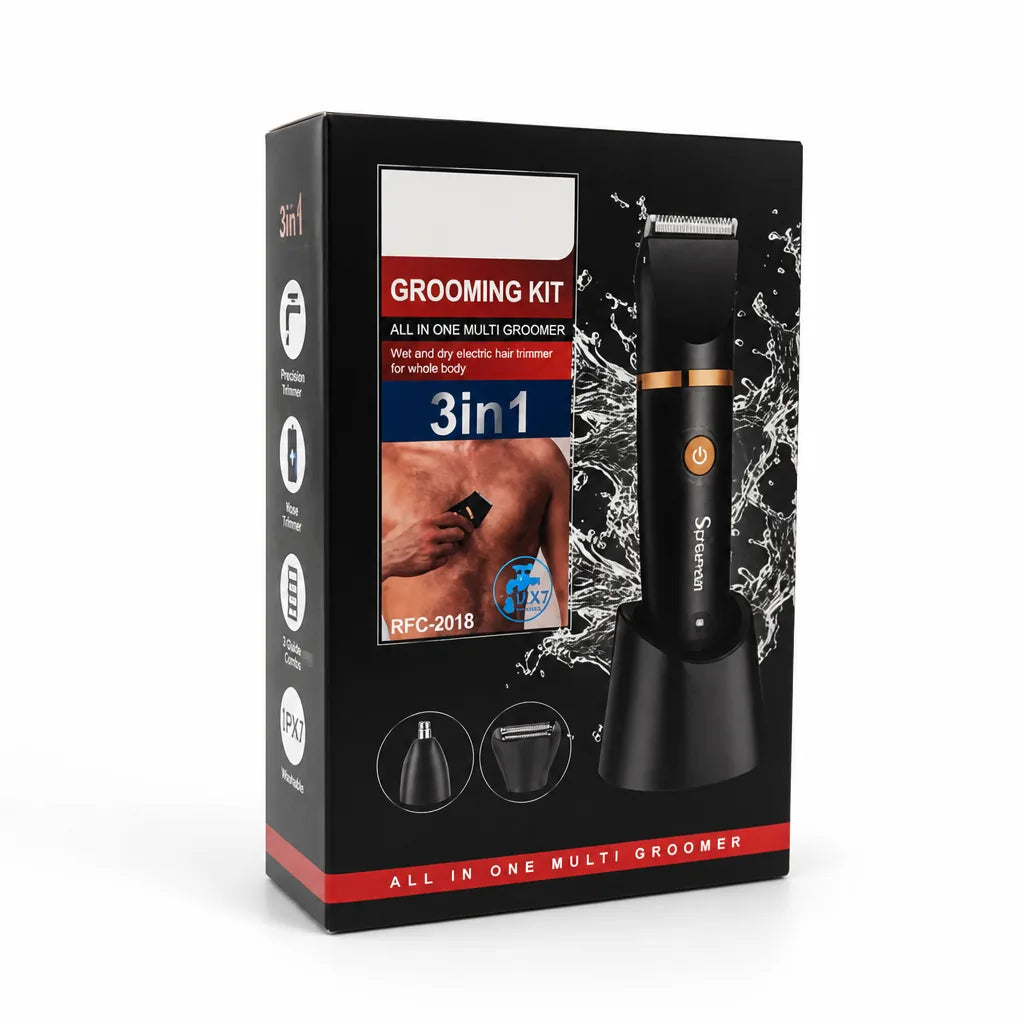 Grooming Trimmer 3-In-1 Waterproof USB-C