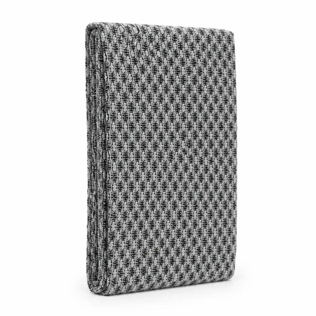Exfoliating Shower Towel Duo-Weave Bamboo Charcoal & Silver-Ion 40 Inch