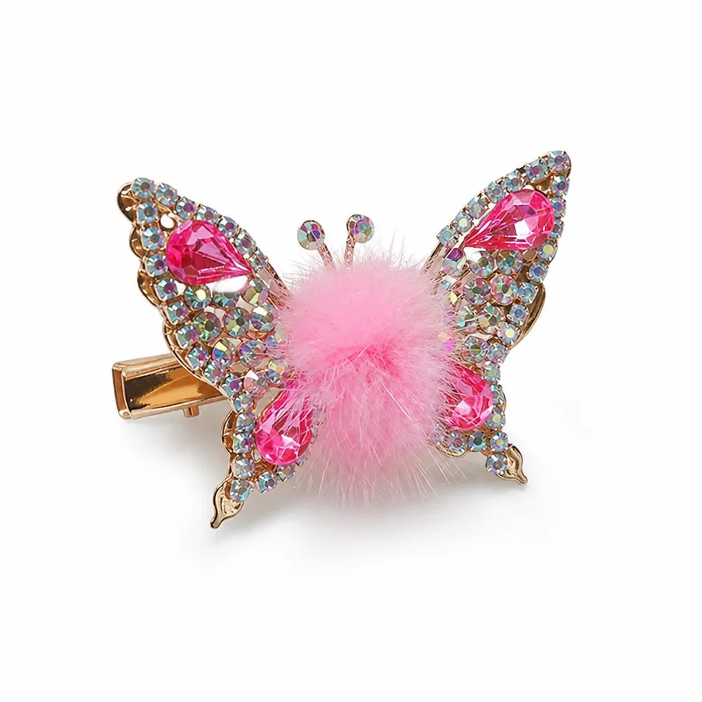 Hairpin Butterfly Rhinestone Fluttering Motion