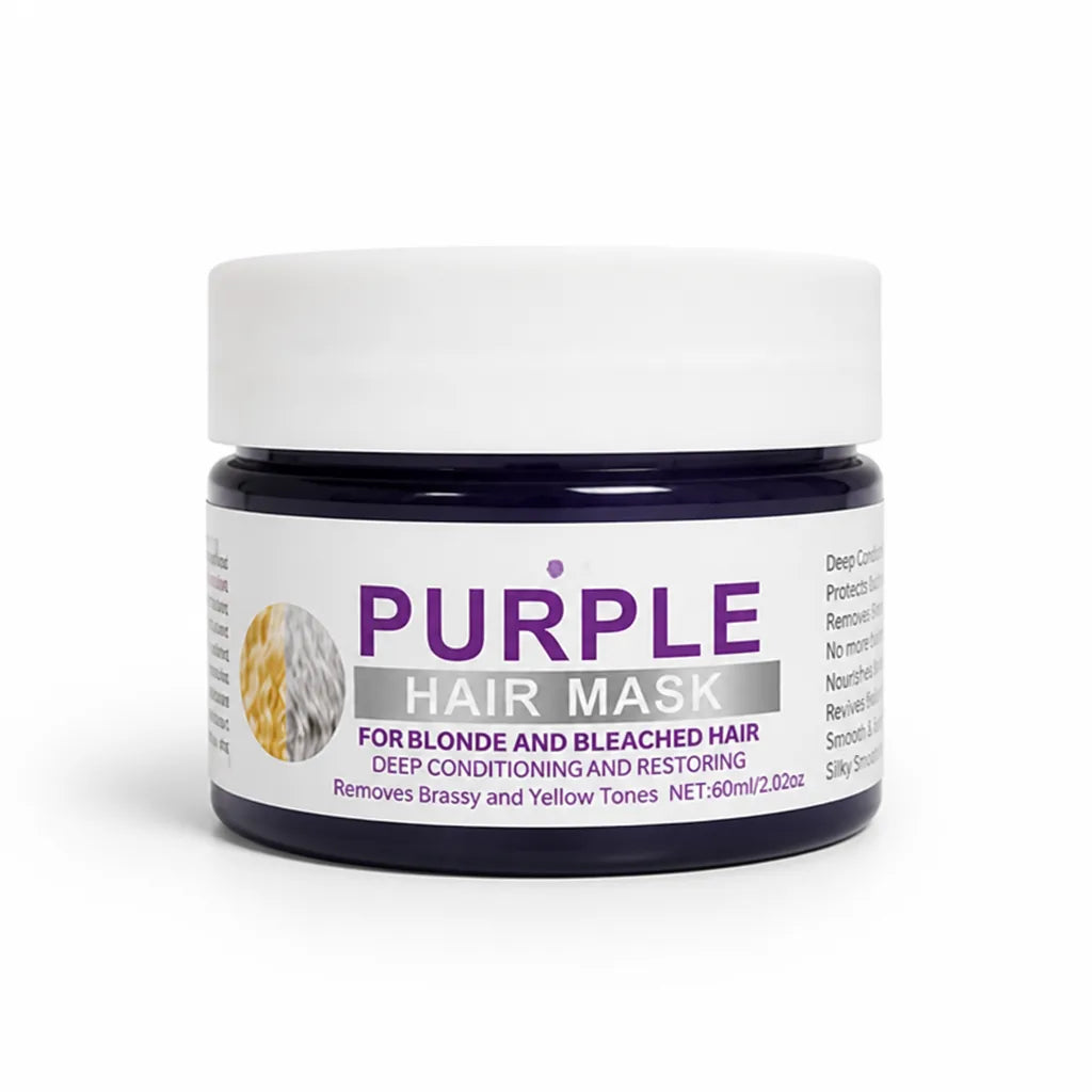 Hair Mask Purple Tone-Correcting Hydrating For Blonde & Gray