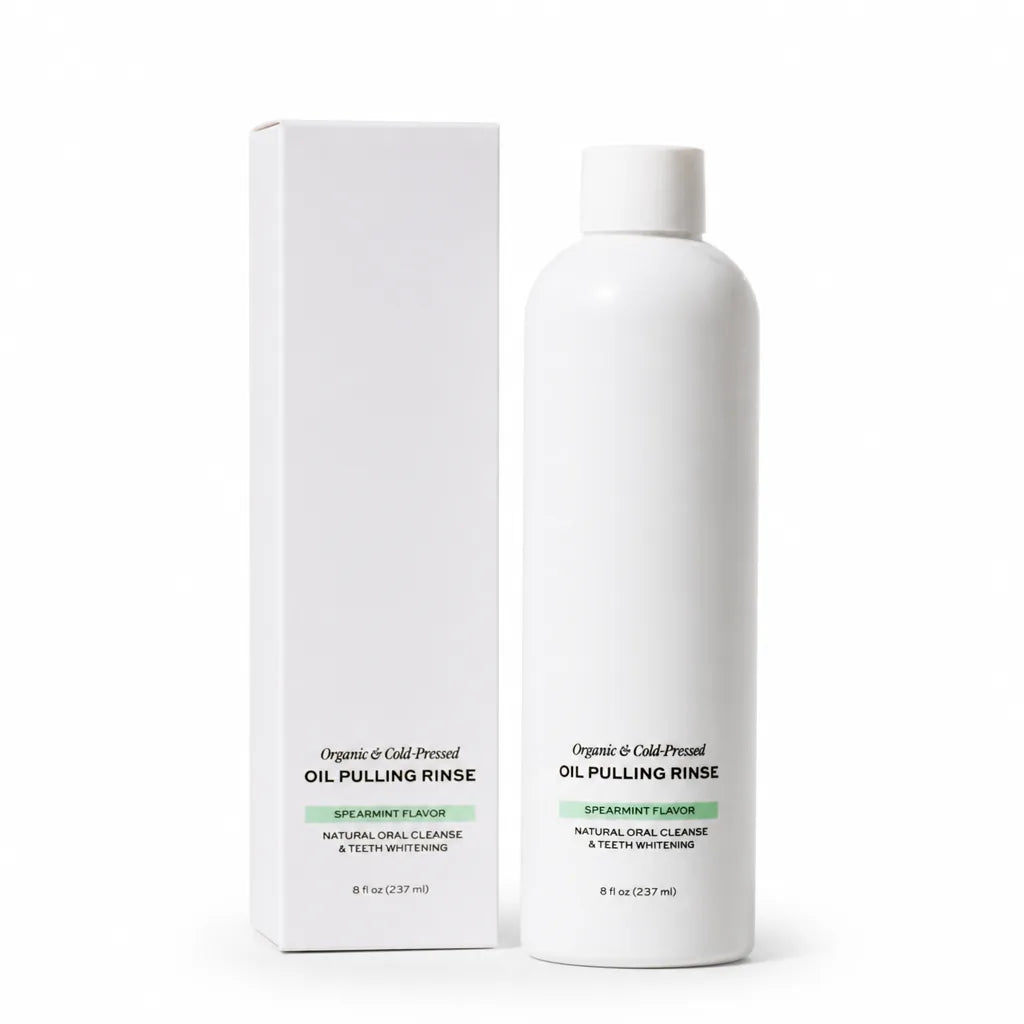 Oil Pulling Rinse Cold-Pressed Coconut Oil & Essential Oils