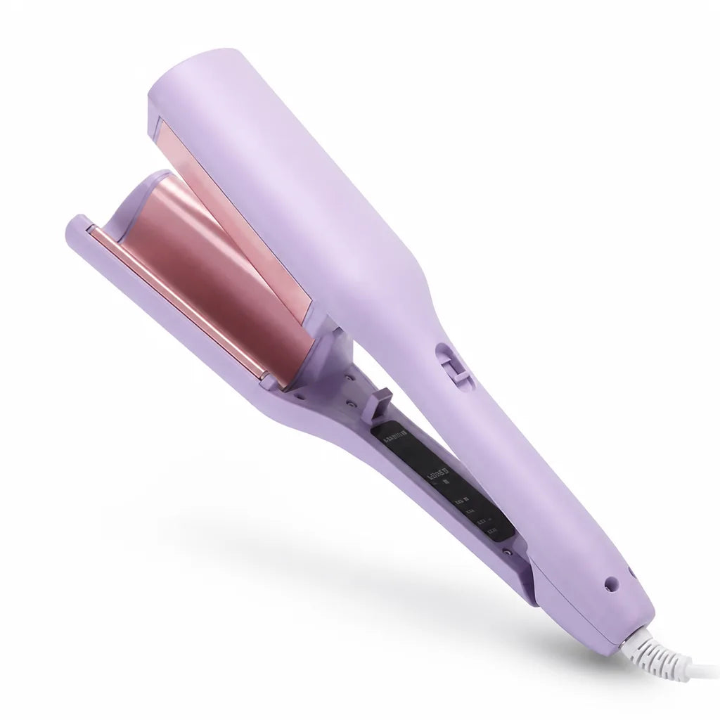 Hair Curler V-Shaped Ceramic Barrel Negative Ion 15-Second Heat-Up