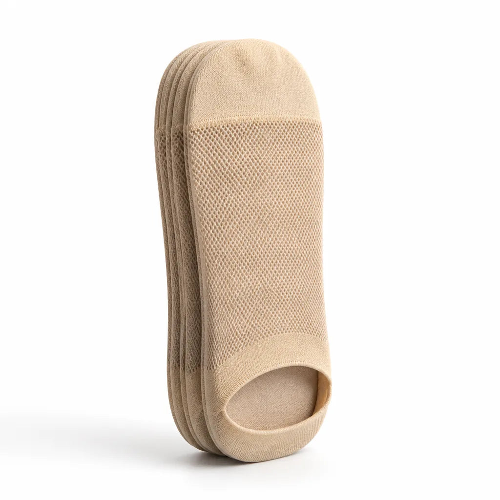 No-Show Socks Ultra-Thin Breathable Mesh 4-Pair Pack