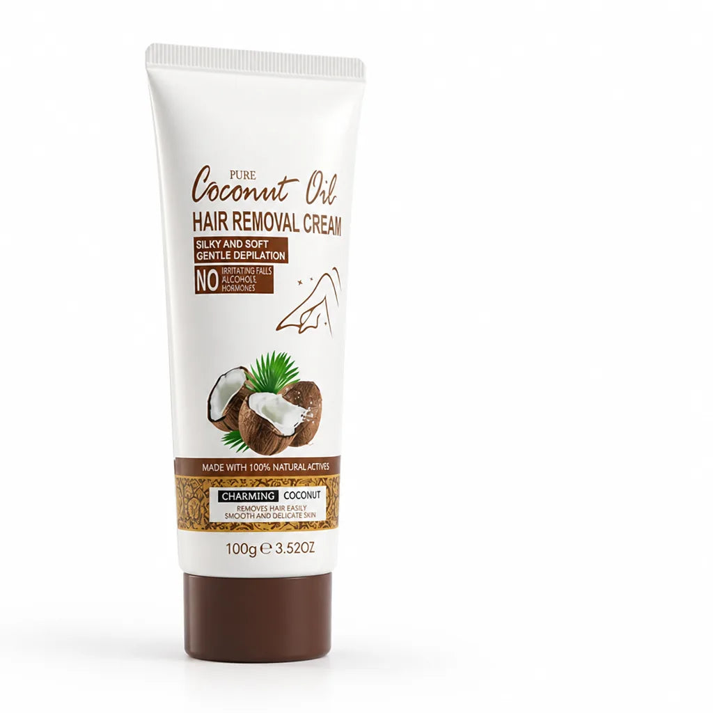 Hair Removal Cream Coconut Oil Painless & Moisturizing