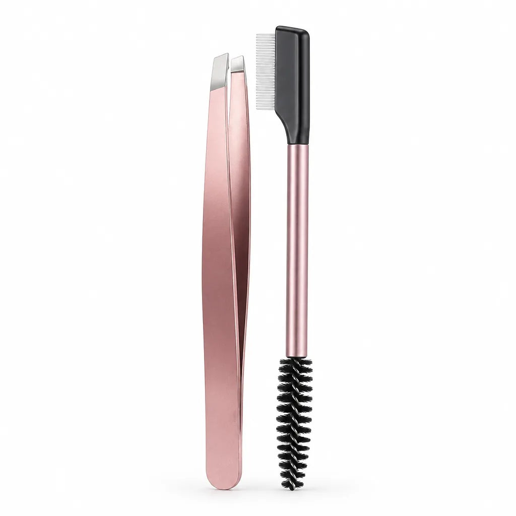 Eyebrow Tweezers Zero-Gap Tips Stainless Steel