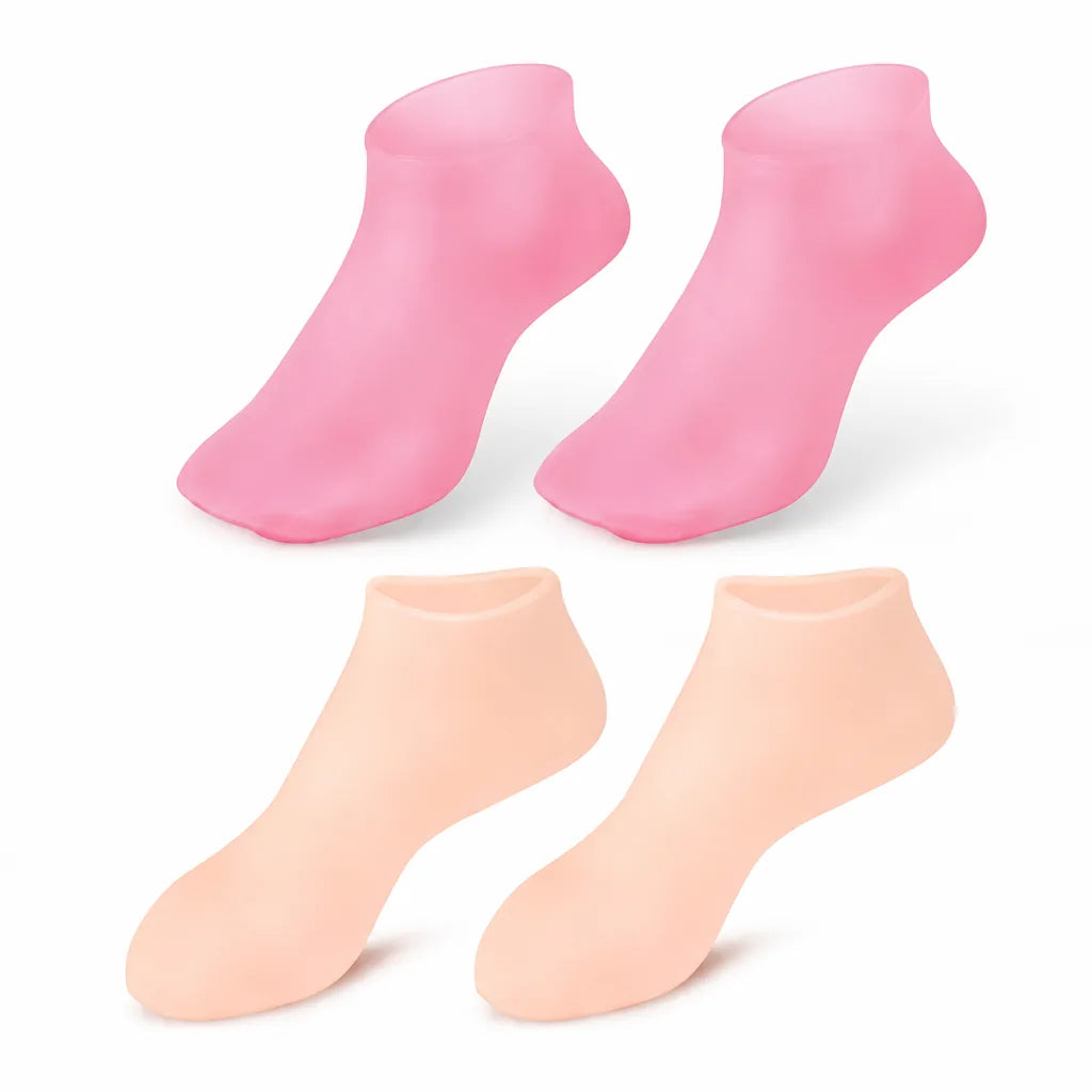 Heel Socks Silicone Gel Lining Washable & Reusable