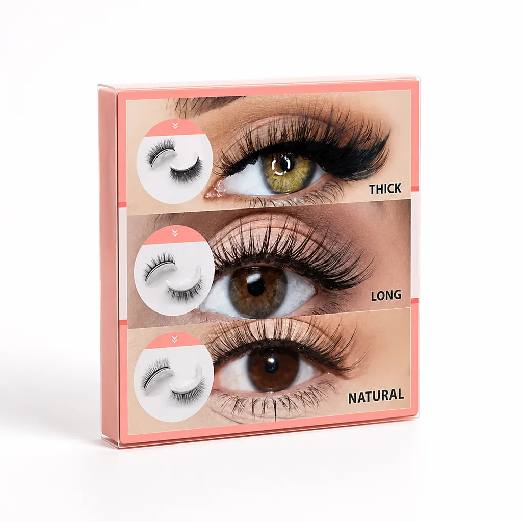 False Eyelashes Self-Adhesive Reusable & Washable