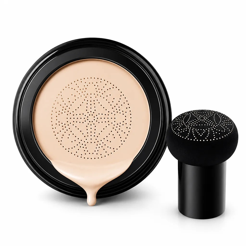 Air Cushion CC Cream Hydrating Dewy Finish Mushroom Applicator