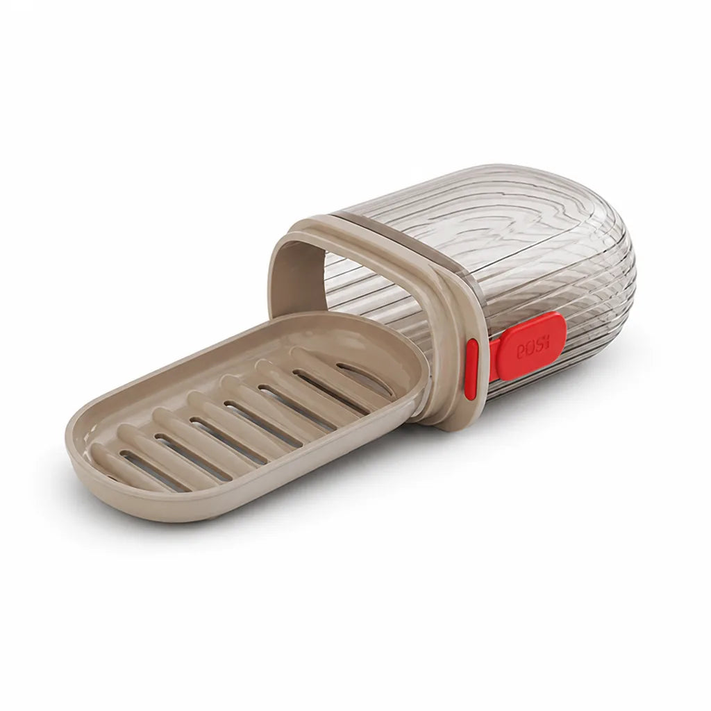 Travel Soap Case Quick-Dry Drainage Spill-Proof Lid