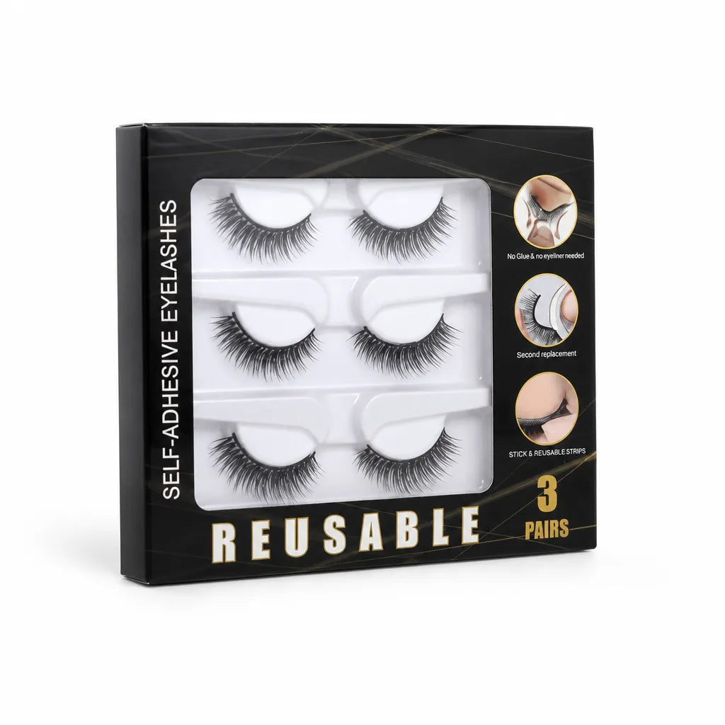 False Lashes Self-Adhesive Reusable Replaceable Strips