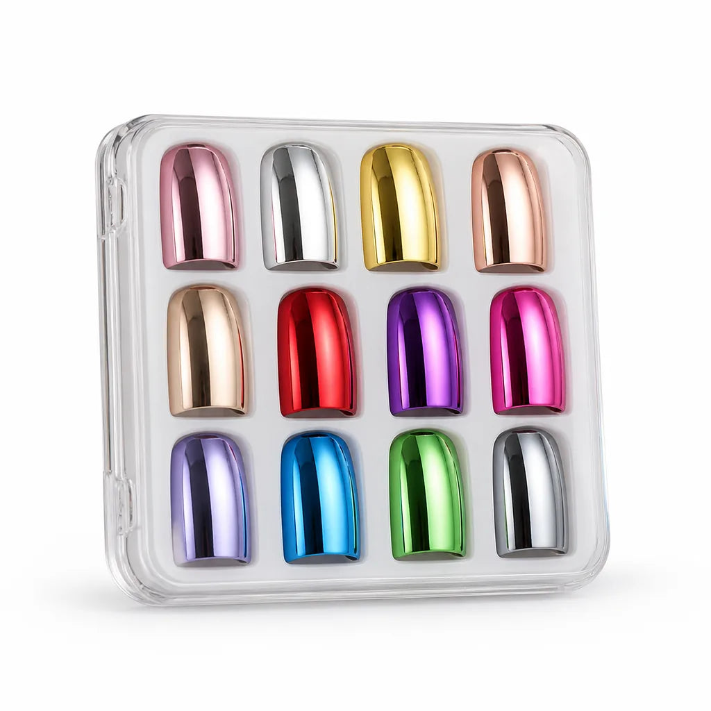 Nail Polish Metallic Mirror Shine Quick-Dry & Chip-Resistant