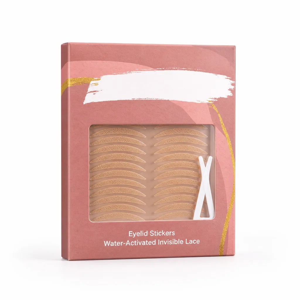 Eyelid Stickers Water-Activated Invisible Lace