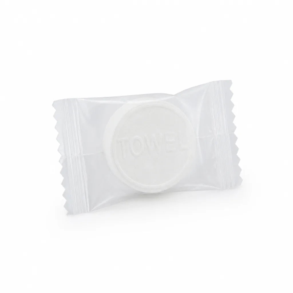 Compressed Travel Towel Pocket-Sized 100% Cotton Expands With Water