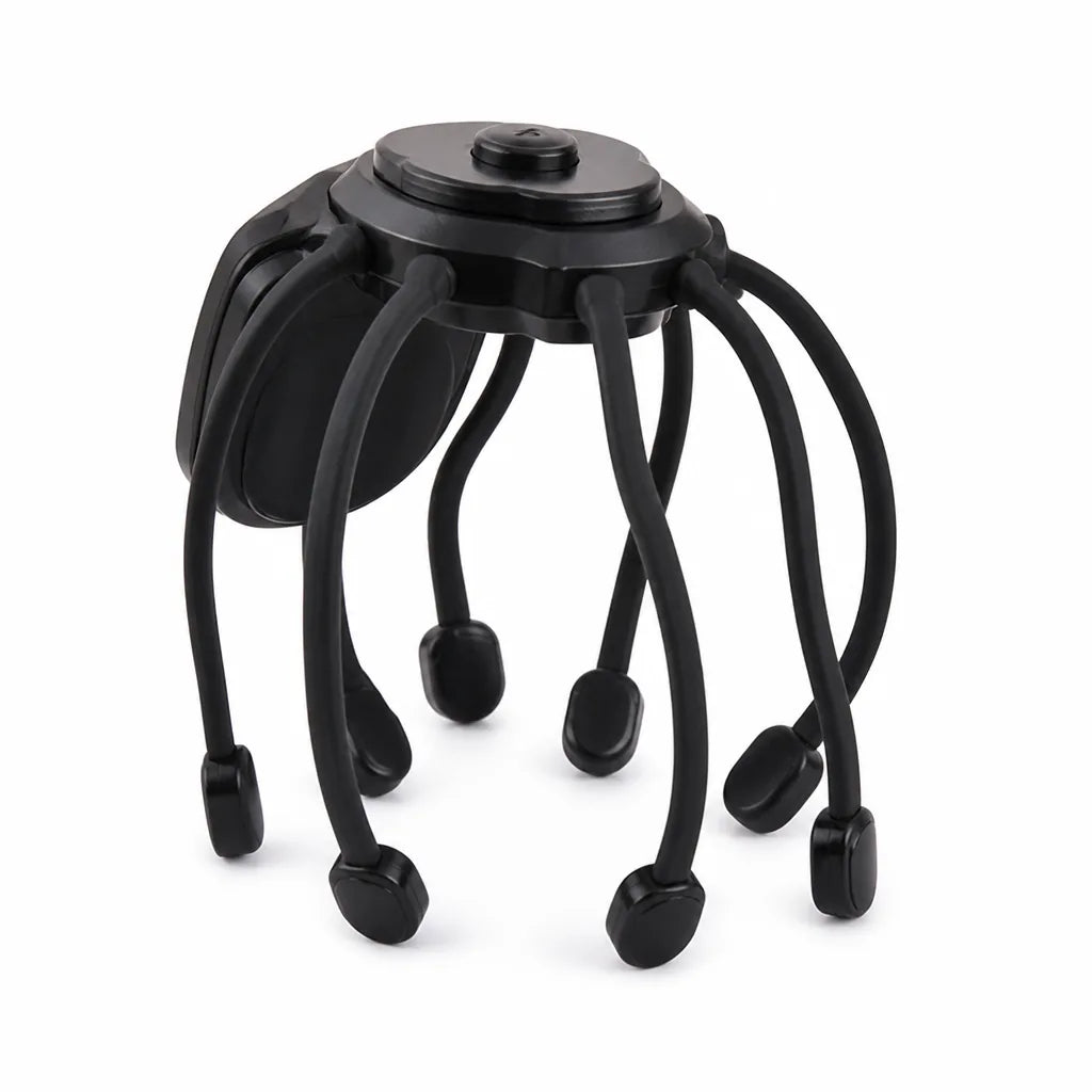 Head & Scalp Massager 360° Coverage Adjustable Vibration
