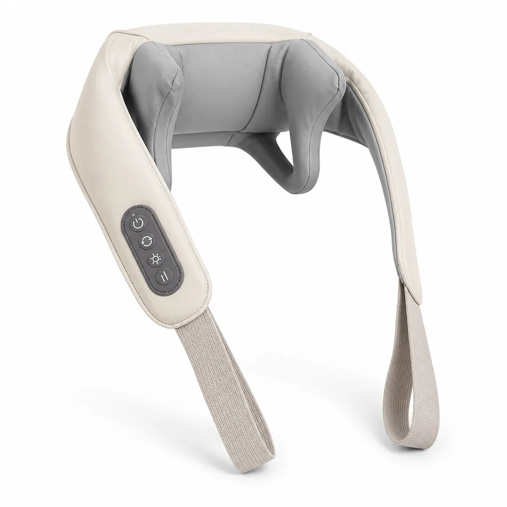 Neck & Shoulder Massager Shiatsu & Heat Cordless Rechargeable