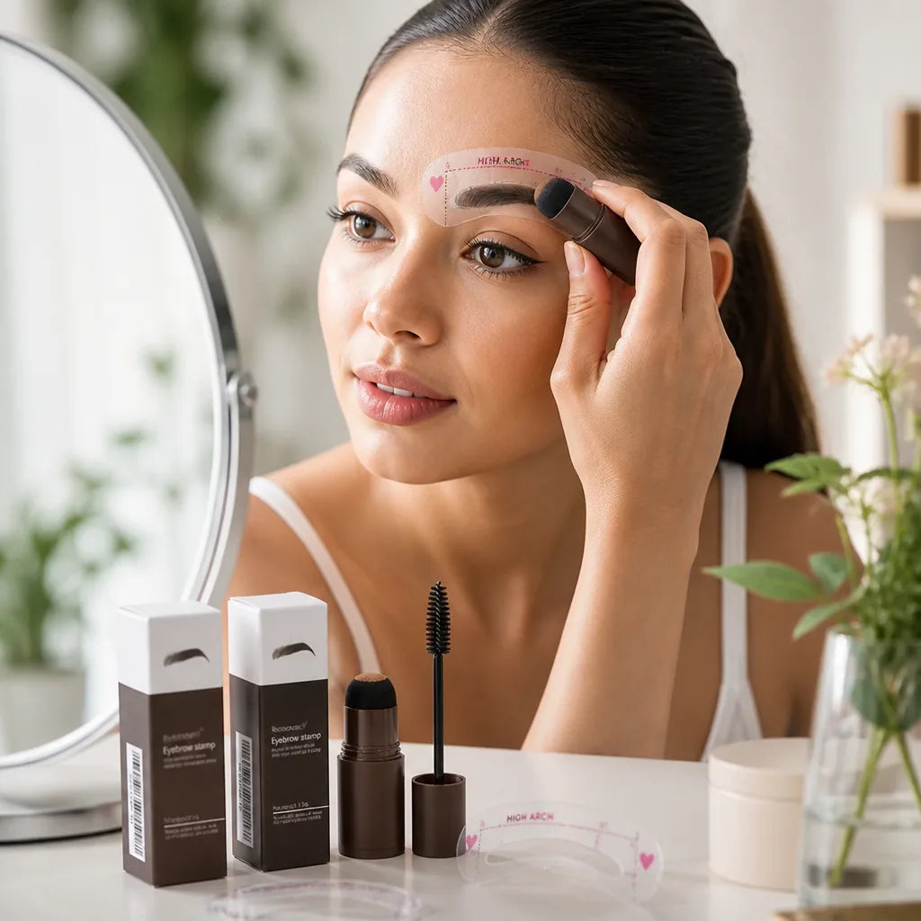 Eyebrow Styling Kit 10 Versatile Templates Water-Resistant