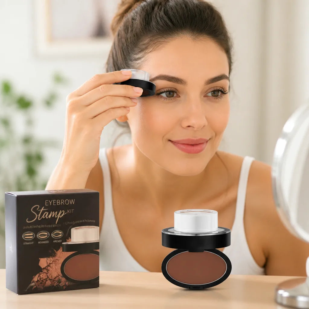 Eyebrow Stamp Kit Smudge-Proof Waterproof Multiple Shapes & Shades