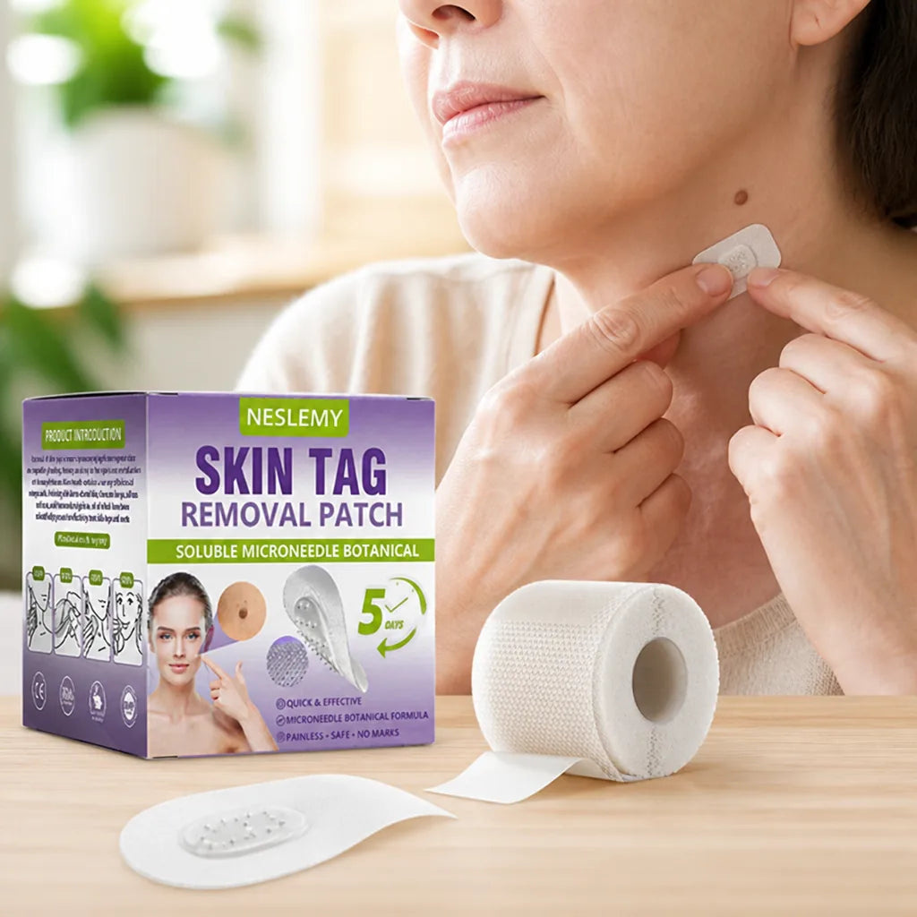 Skin Tag Removal Patch Microneedle Delivery Botanical Scar Free