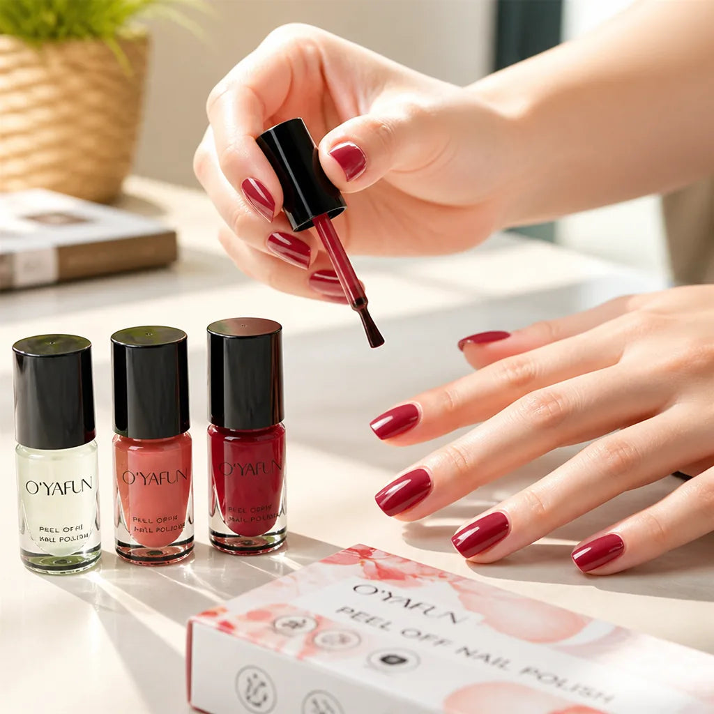 Nail Polish Peel-Off Water-Based Long-Lasting