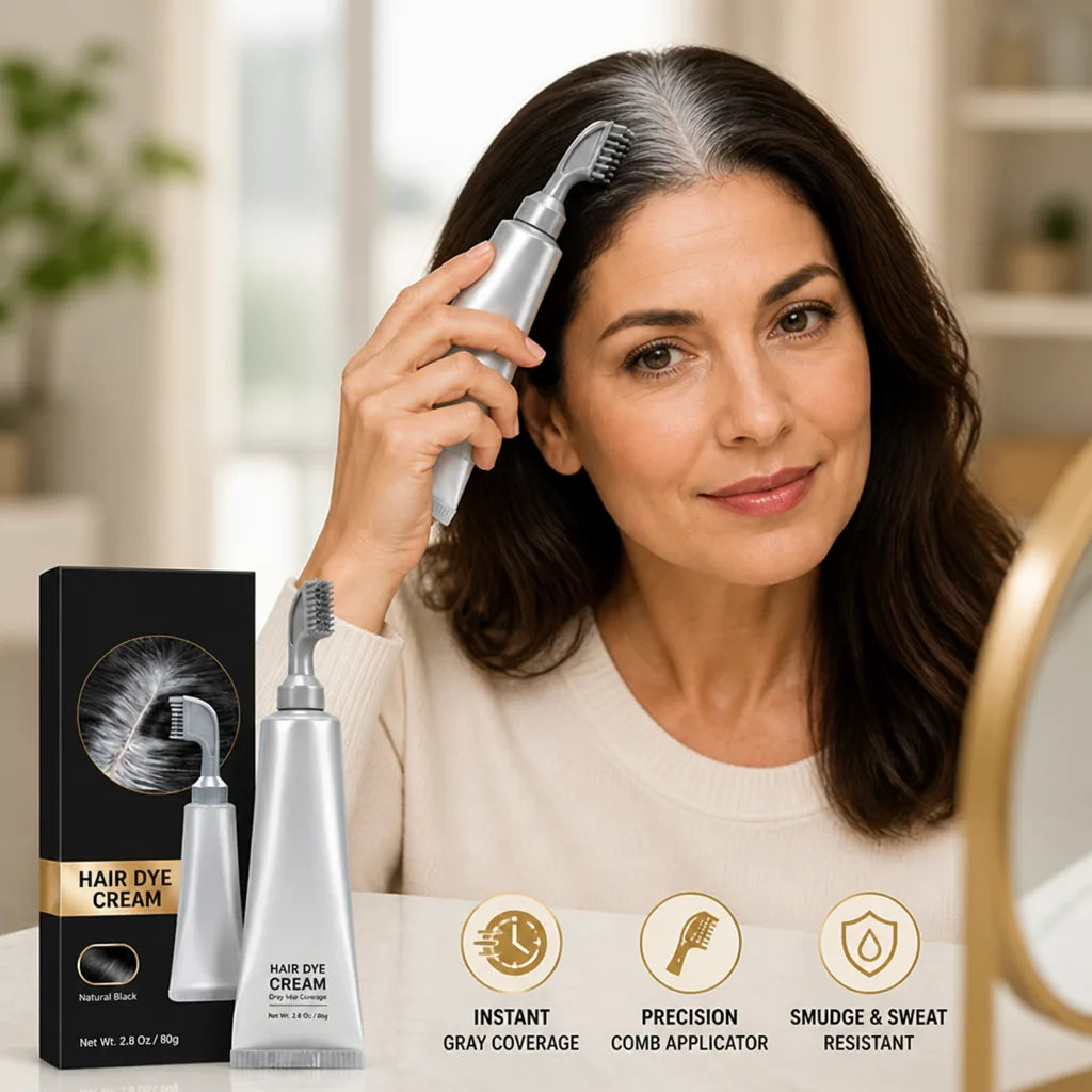 Root Touch-Up Comb Instant Gray Coverage Smudge Resistant