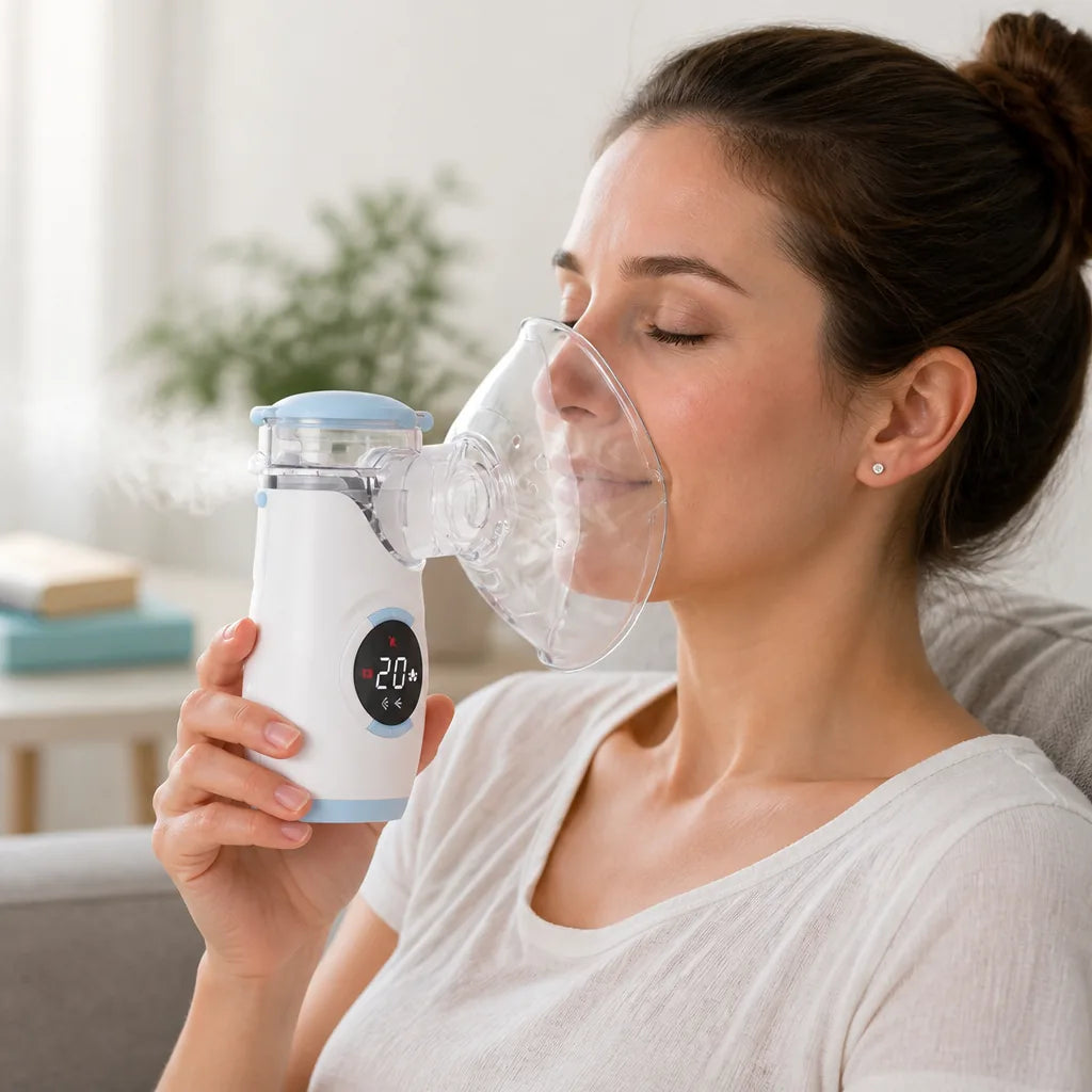 Portable Nebulizer Ultrafine Mesh Whisper-Quiet USB-C Rechargeable