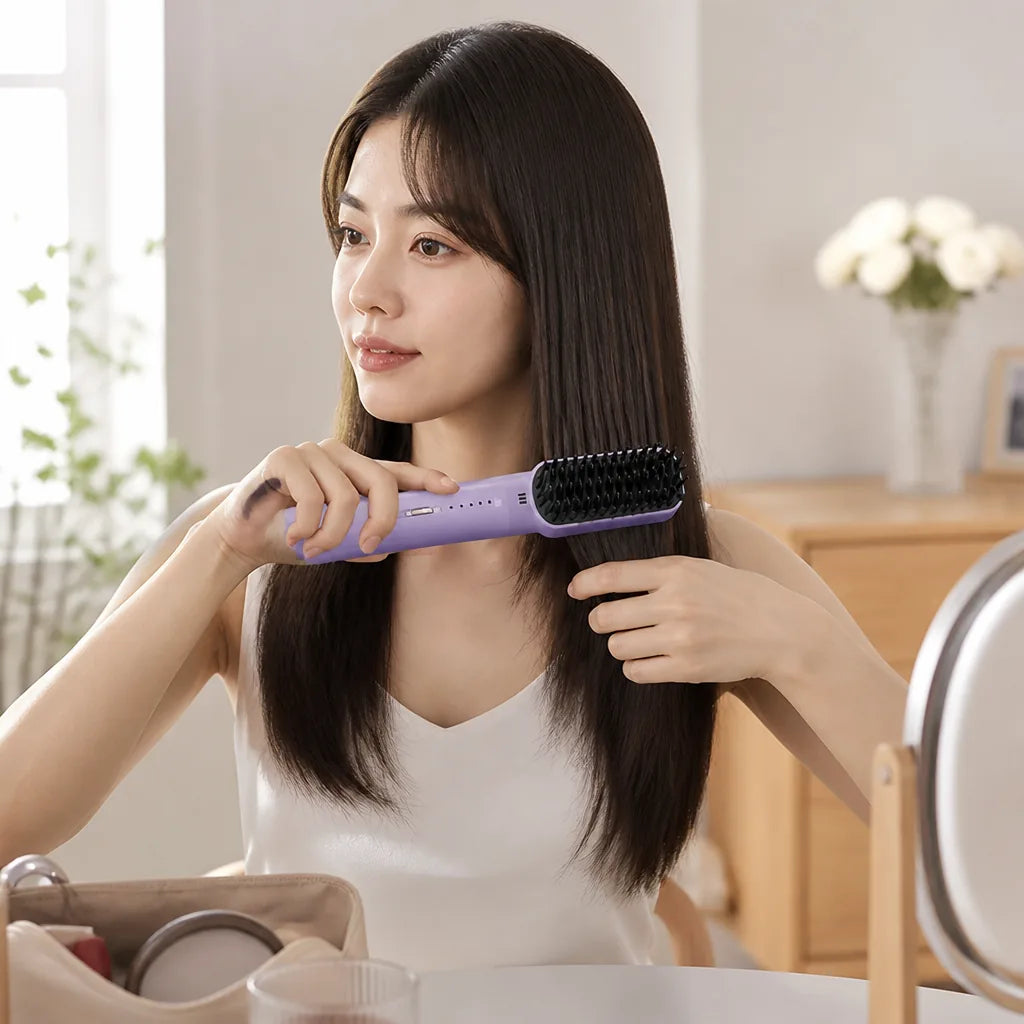 Hair Straightener Cordless Rechargeable Rapid Heating