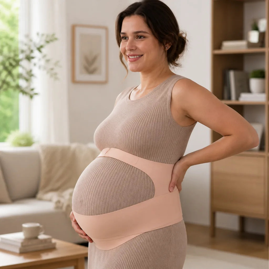 Maternity Support Belt Ergonomic Belly Lift Adjustable Fit Breathable