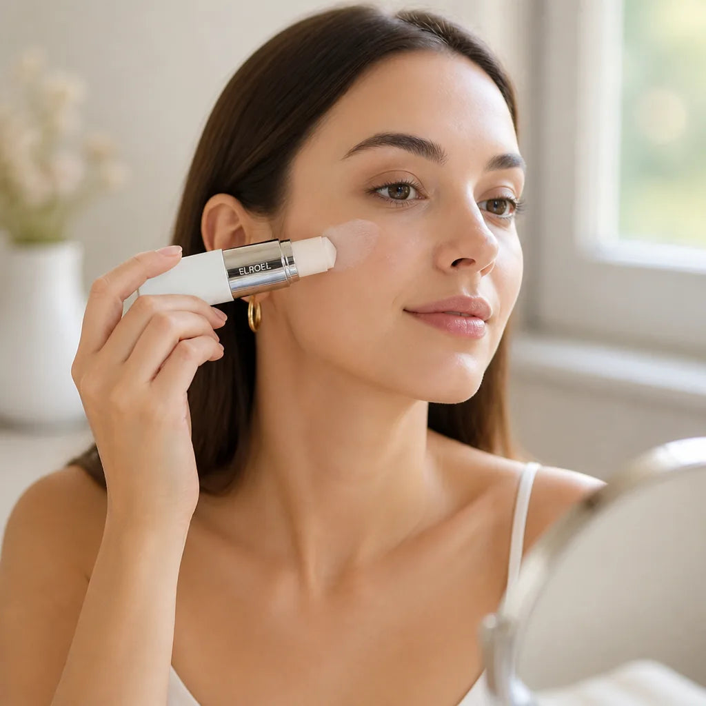 Color-Changing Stick Foundation Collagen-Infused Pore-Blurring